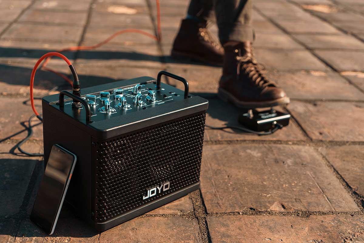 bluetoothlu ve şarjlı gitar amfisi Joyo DC15S