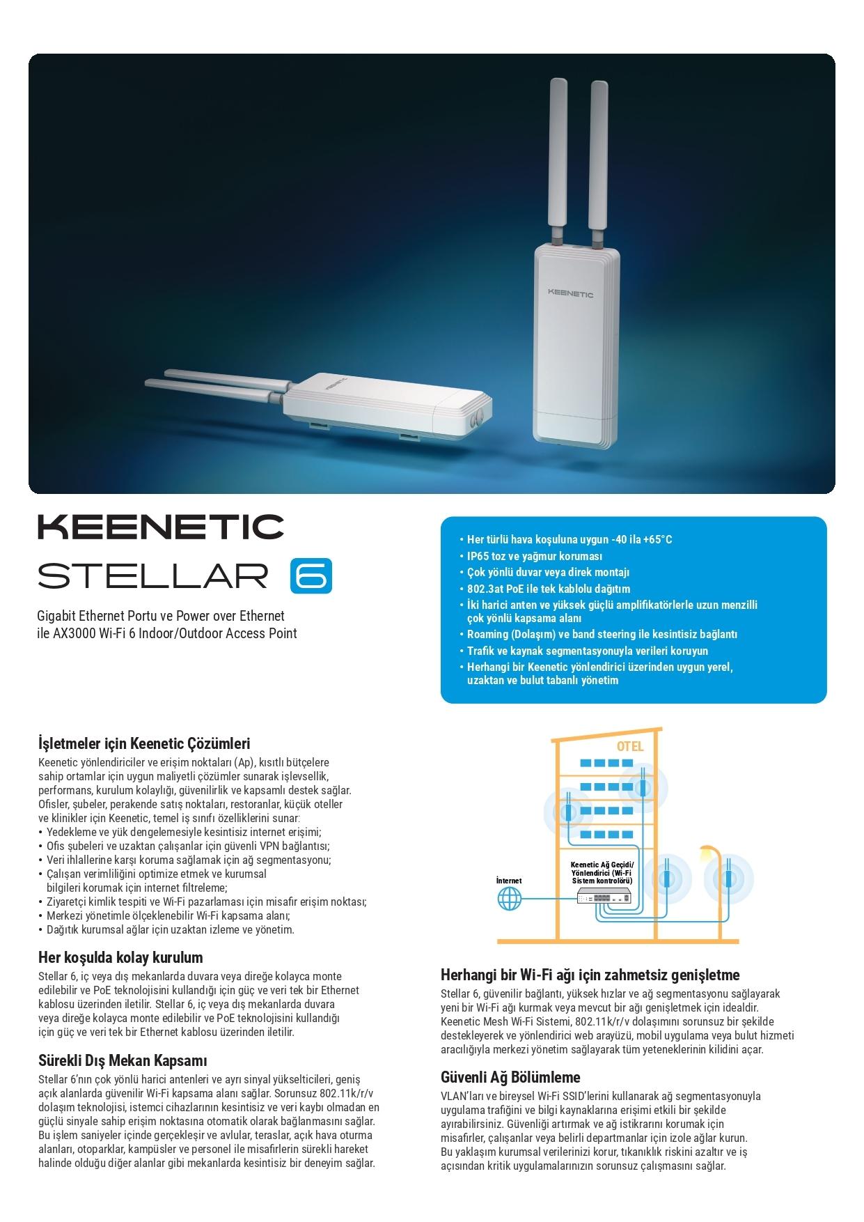Keenetic Stellar 6 Wi-Fi 6 Mesh Router KYTECHNGAMING