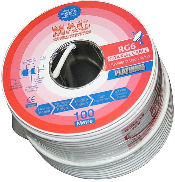 Mag Platinium RG6-U4 Trishield Anten Kablosu