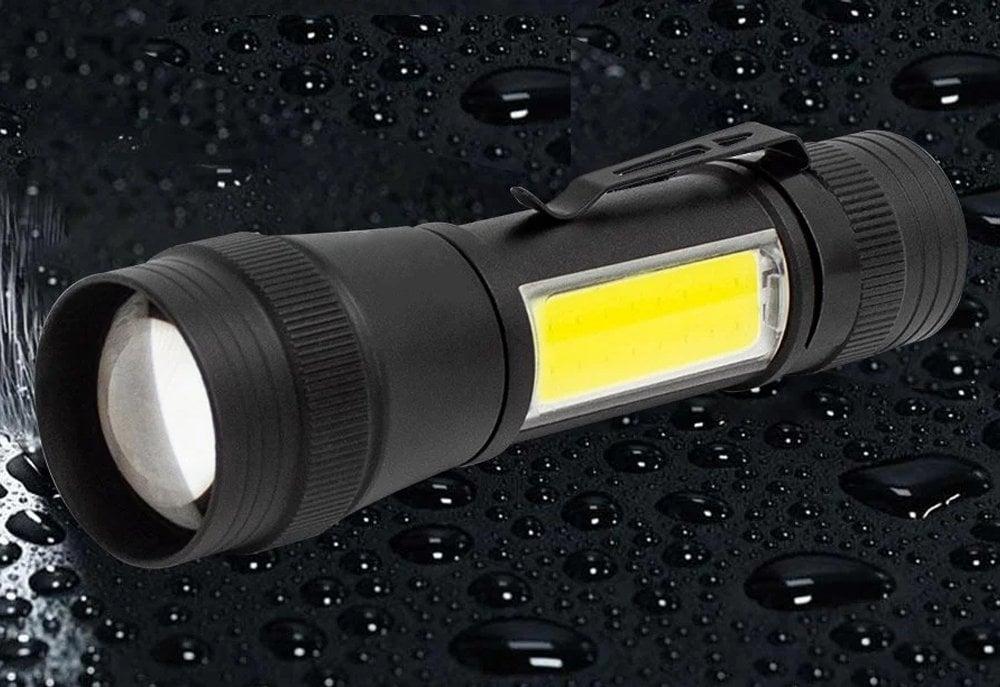 Metal Su Geçirmez 3400 Lümen Power Ledli Şarjlı El Feneri PM-14622