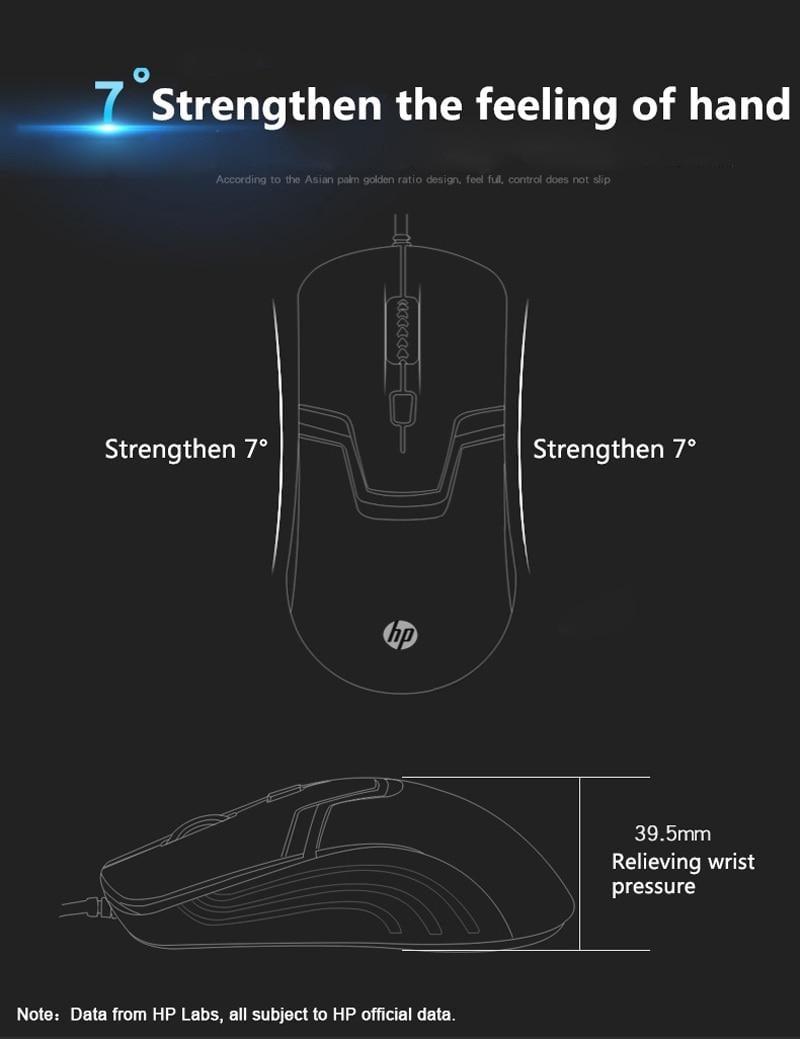 HP M100 1600 DPI Kablolu Işıklı Gamıng Oyuncu Mouse 