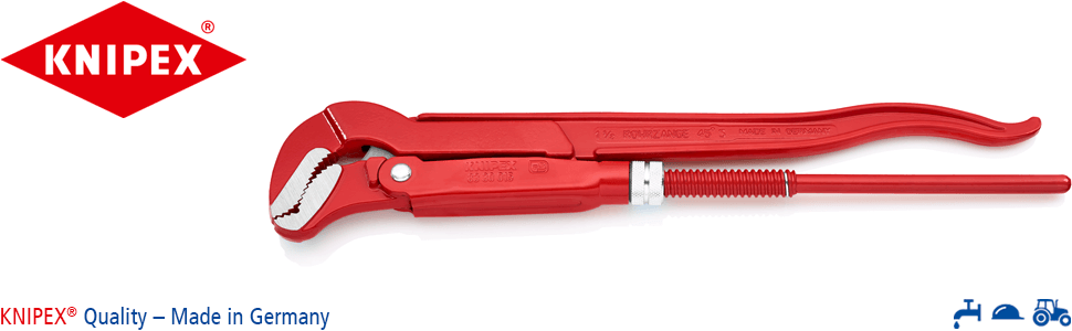 Knipex 83 30 015 köşe boru pensesi S-Maul 1 ½ inç