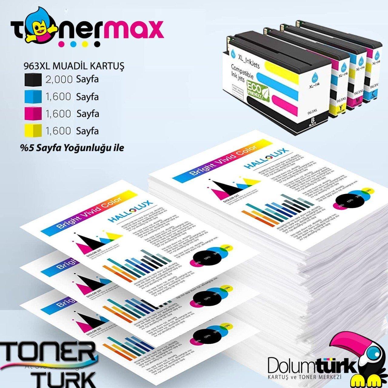 HP 963XL Muadil Kartuş Takım
