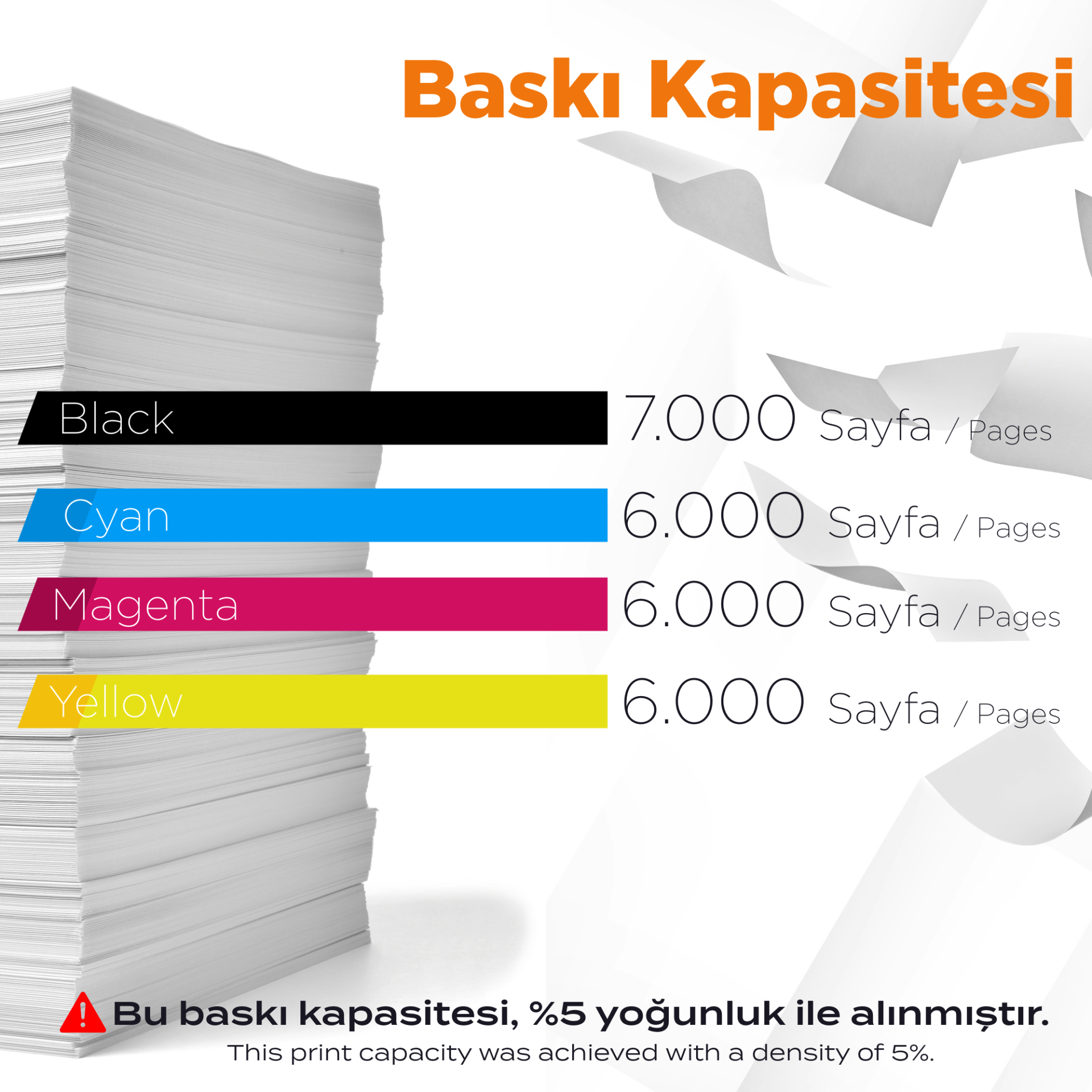 Epson T112 Muadil Mürekkep / L11160 / L15150 / L15160 / L6460 / L6490 / L6+550 / L6570 / M15140 / L15180 / L6580