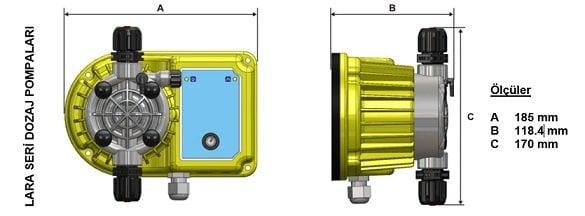 Antech LARA-DMS 5L/7B Dijital Sıvı Seviye Kontrollü & Volumetrik Dozaj Pompası