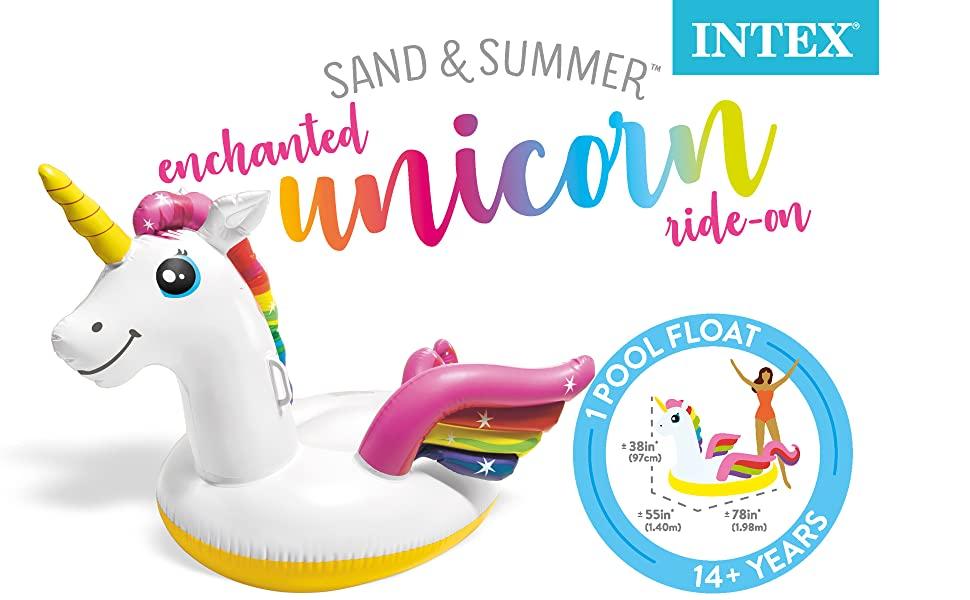 intex Unicorn Ride-On, Çok Renkli, 57561