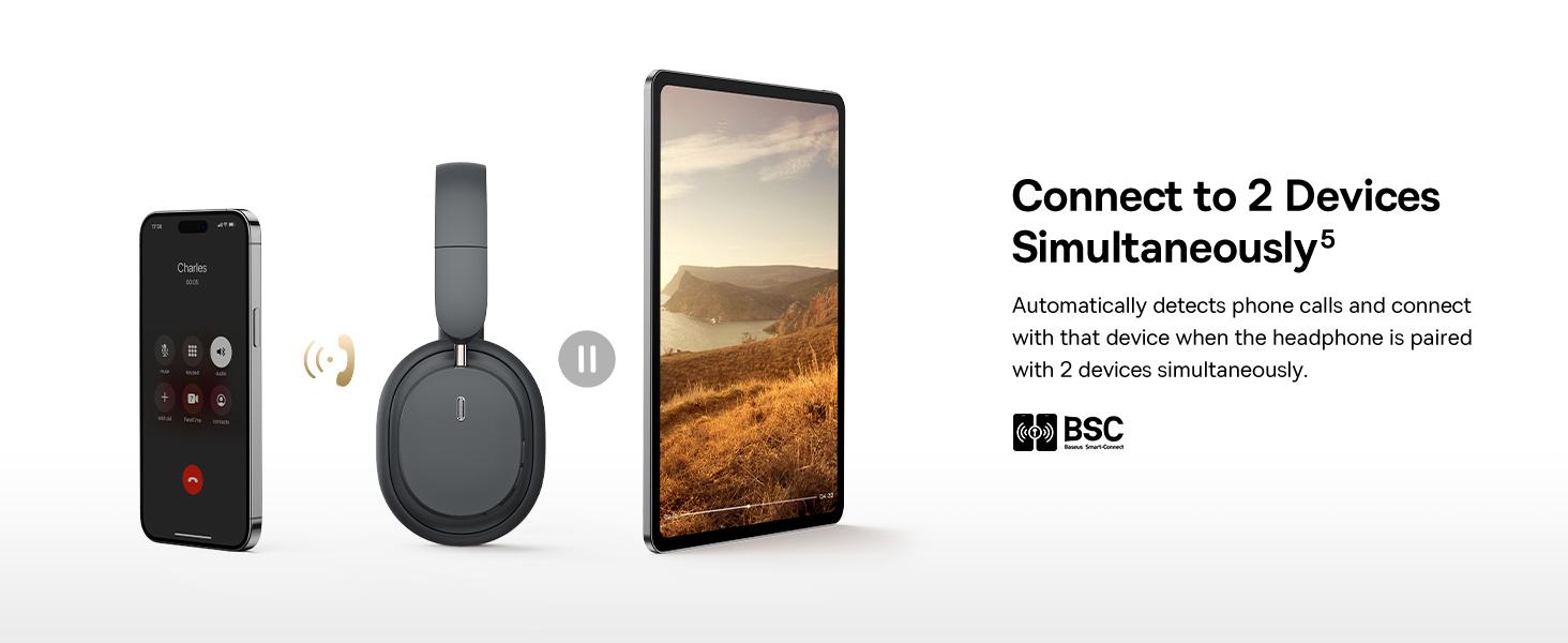 BASEUS Bowie D05 Kablosuz Bluetooth Kulaklık Katlanabilir HiFi Stereo Müzik Kulaklığı