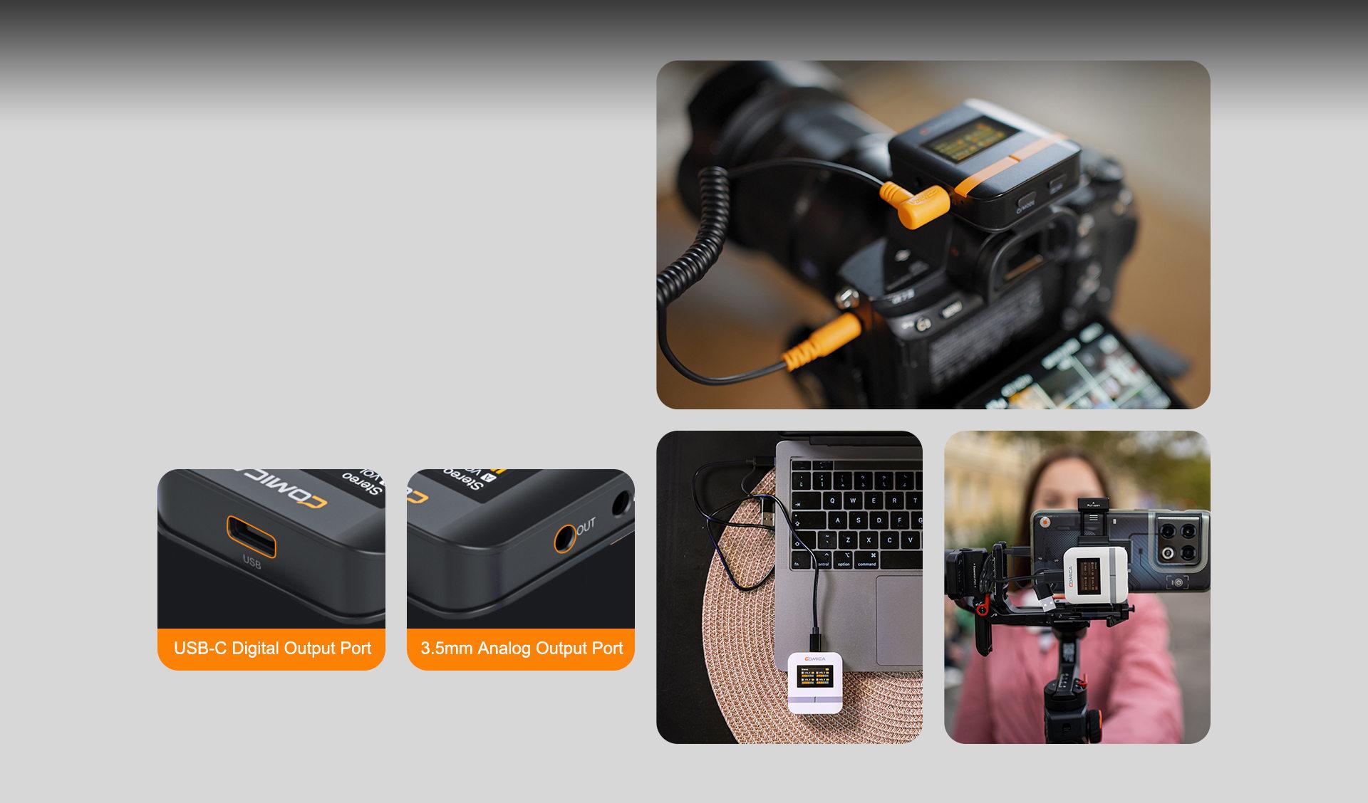 Dijital/Analog Çıkışlar, Kamera/Akıllı Telefon/PC için Evrensel