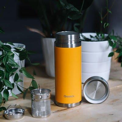 Qwetch QT5031 Isı Yalıtımlı 400 ml Termos - Safran