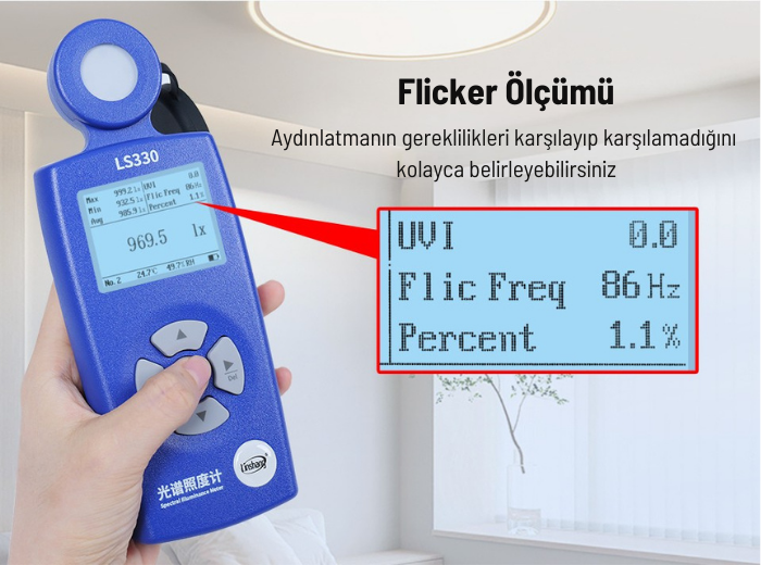 ls330 flicker ölçümü