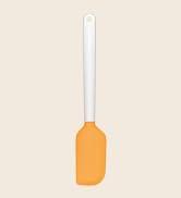 Fiskars silikon başlıklı hamur spatulası. Uzunluk: 27,5 cm, plastik/silikon, turuncu/beyaz, fonksiyonel ...