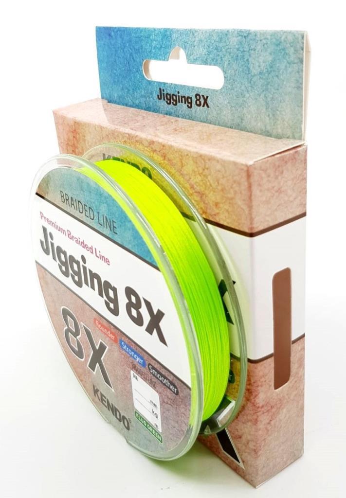Kendo Jigging 8x 8 Kat Örgü İp Misina 300m Dynema Fosfor Yeşil