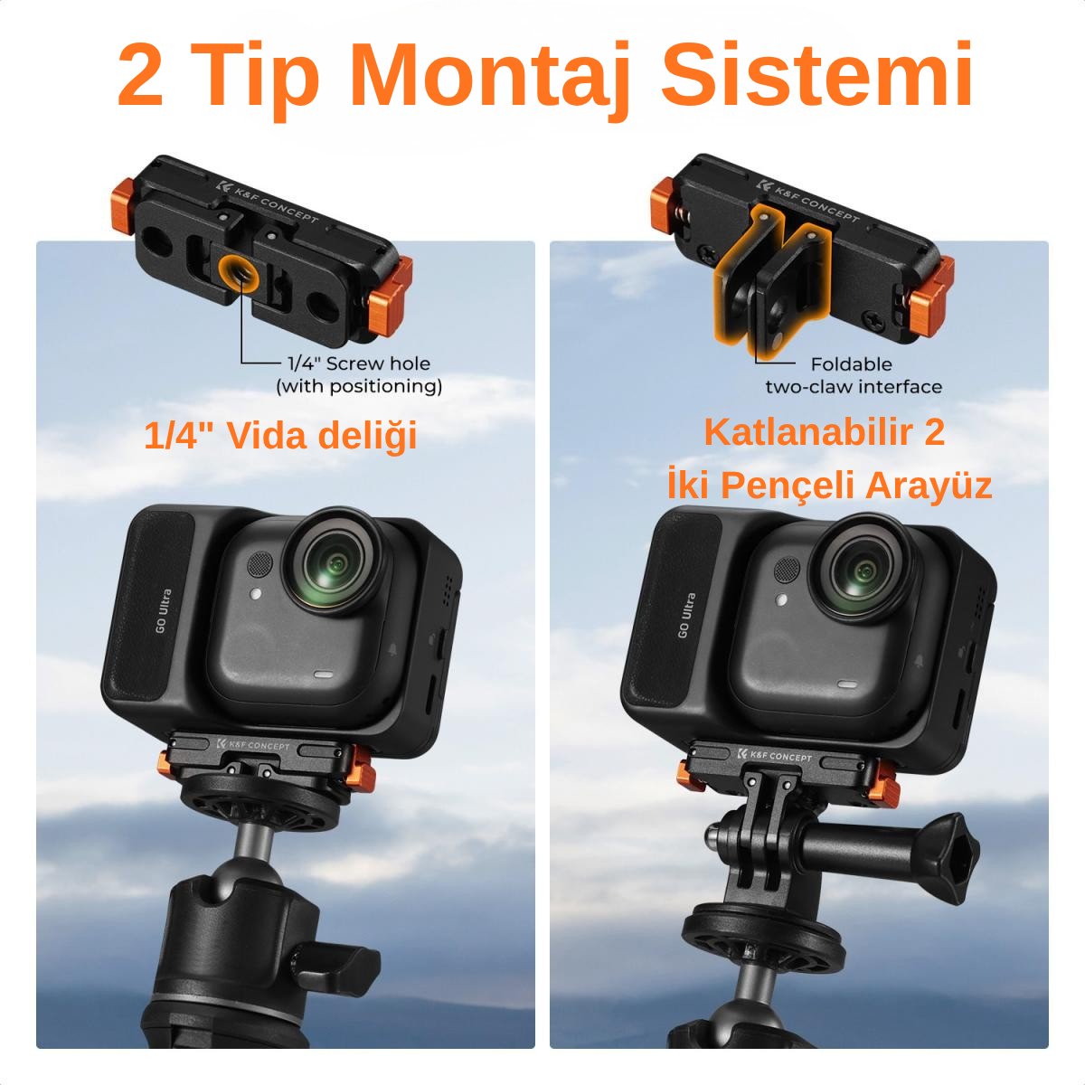 Insta360 GO Ultra Manyetik Katlanabilir Hızlı Çıkarma Adaptör (2)