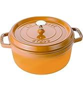STAUB Dökme Demir Kızartma Tenceresi/Cocotte, Yuvarlak 24 cm, 3,8 L, Hardal Sarısı
