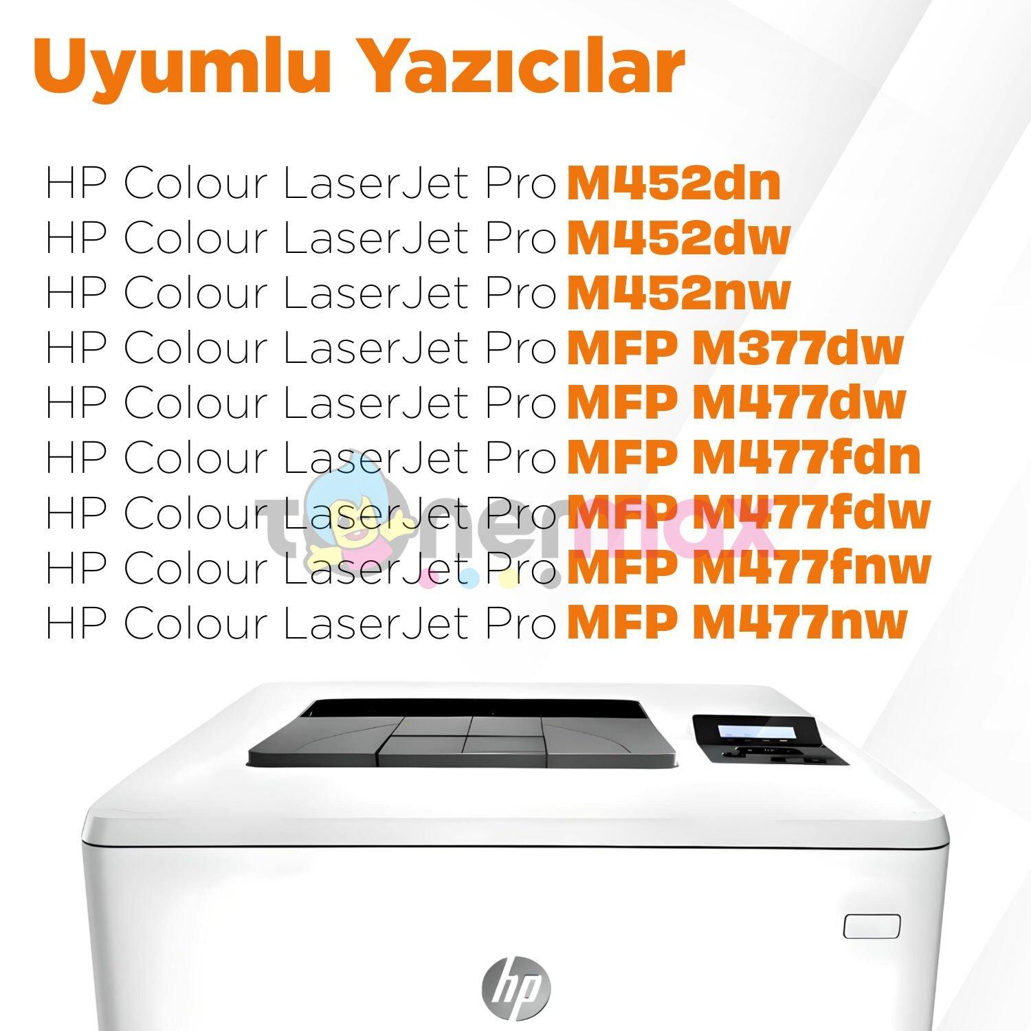 Hp CF410A Set Muadil Toneri / CF410A /M377 / M452 / M477