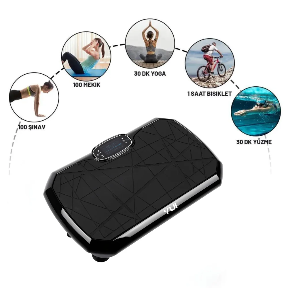 Yui VS8 Max 2D Vibration Plate Bluetooth Hoparlör-Kumandalı Zayıflama Aleti