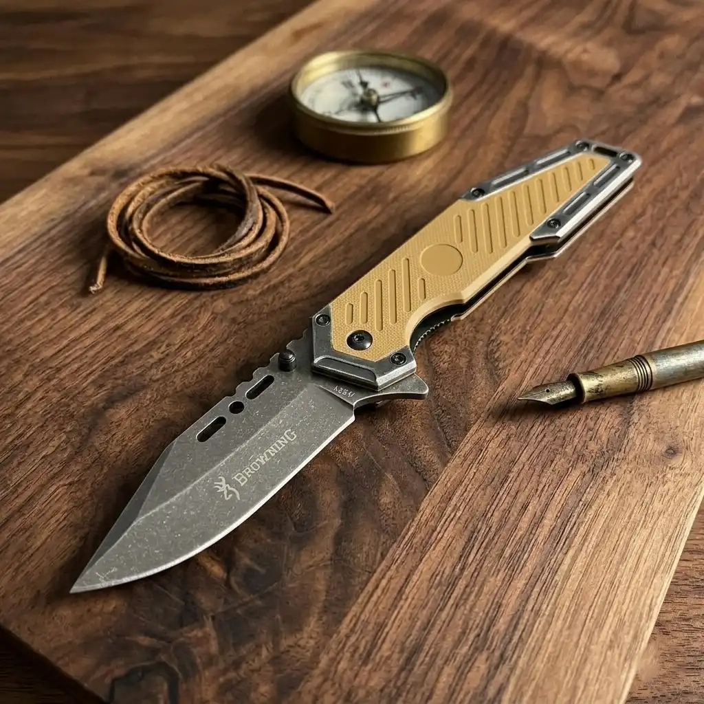 Knivox Browning A341 Çöl Rengi Kamp Bıçağı