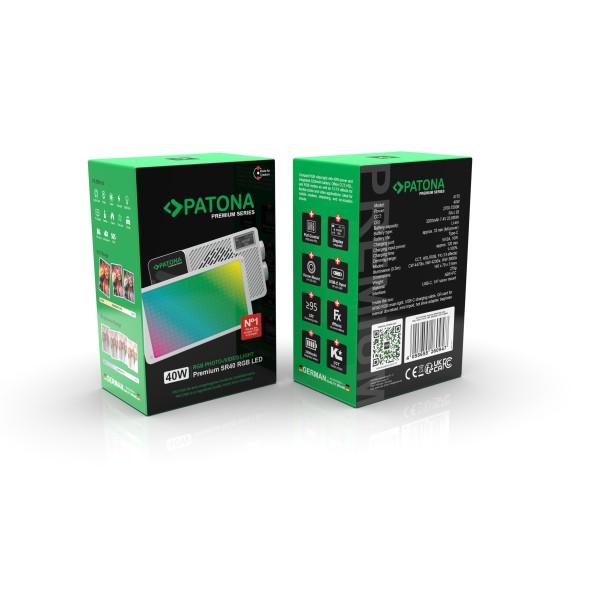 PATONA SR40 RGB LED ambalaj ön ve arka görseli
