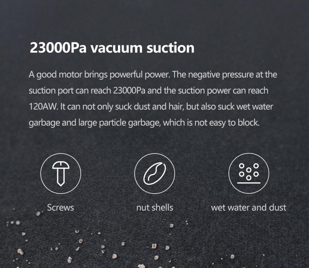 VIOMI A9 Handheld Wireless Vacuum Cleaner Front LED Light 23KPa Portable Cordless floor Carpet Dust Collector, Removable battery 5