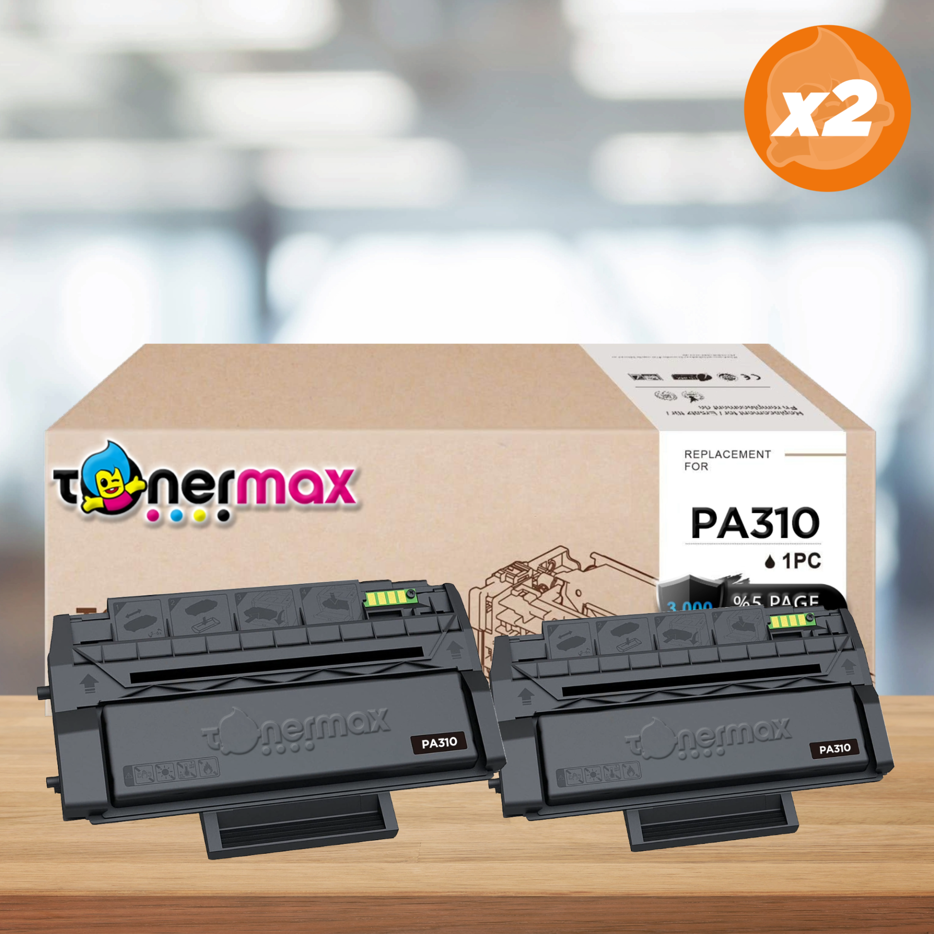 Pantum PA310 Muadil Toner 2'li Avantaj Paket / P3100DN / P3255DN / P3500DN / P3500DW
