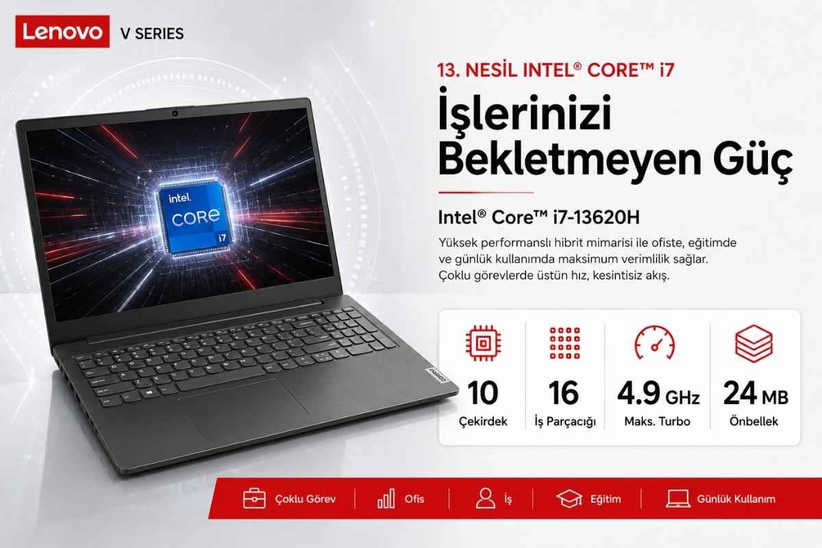 Lenovo V15 G4 IRU Intel Core i7-13620H işlemci performansı
