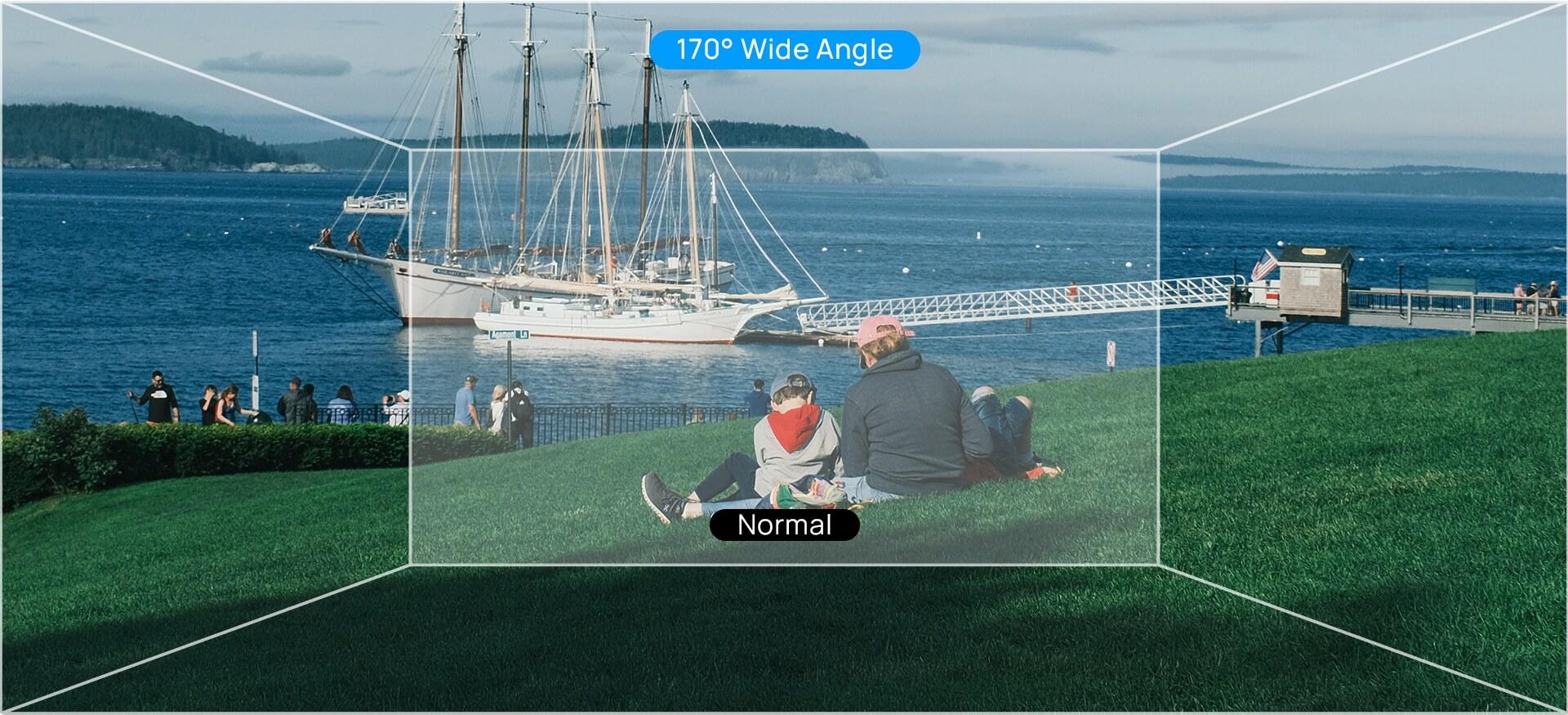 SJCAM SJ4000 Air 170 derece geniş açı lens örneği