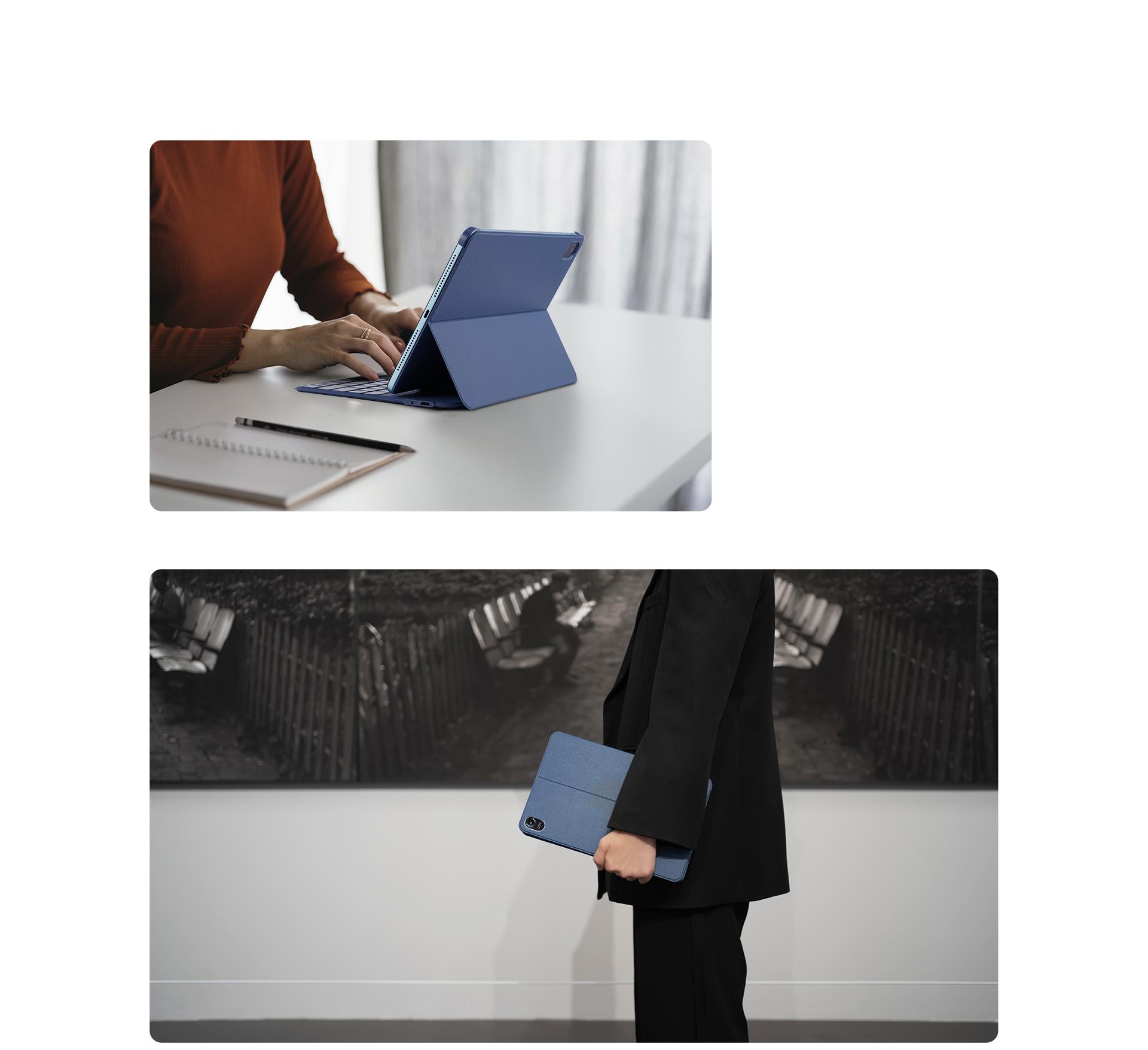 Açıkken tıpkı bir bilgisayar, kapalıyken ise bir moda aksesuarı gibi.