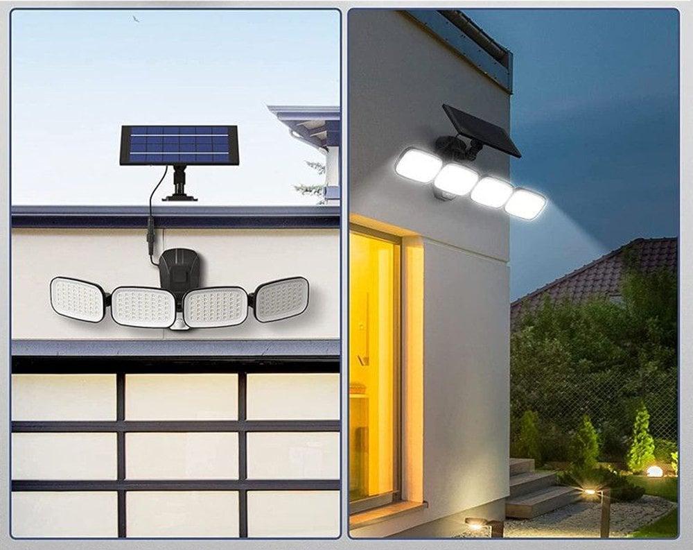 Powermaster 6 Volt - 3 Watt Solar Panelli Hareket Sensörlü 200 SMD Ledli Lamba PM-8048