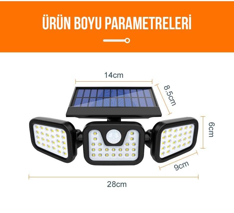 Powermaster MX-W771A Sensörlü 3 Modlu Ledli Solar Aydınlatmalı Duvar Lambası İçerik