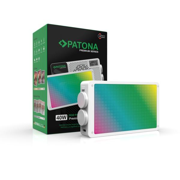 PATONA Premium SR40 RGB LED fotoğraf ve video ışığı kutu ve ürün ana görseli