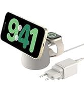 Belkin BoostCharge Pro kablosuz 2'si 1 arada şarj istasyonu, Qi2 (15 W), MagSafe iPhone için şarj cihazı.
