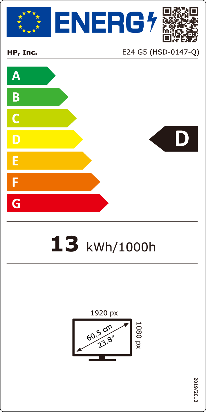 Enerji verimliliği sınıfı etiketi görüntüsü