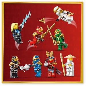 8 NINJAGO minifigürü