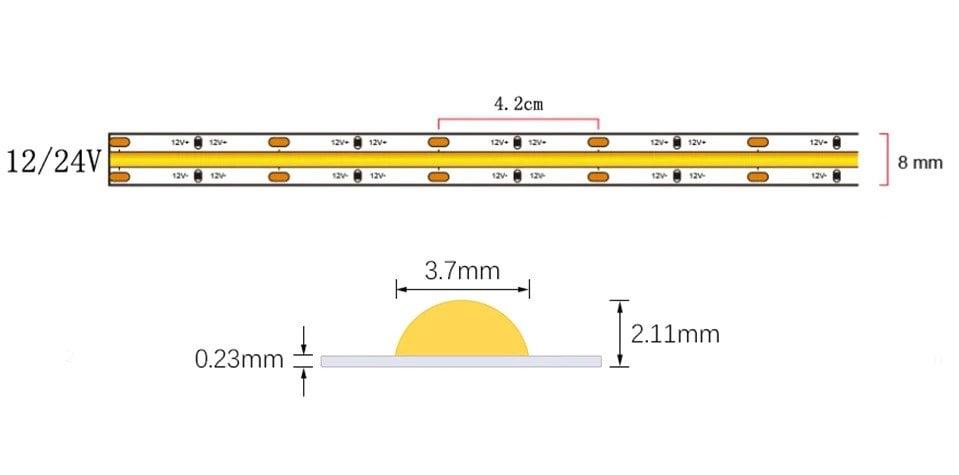 Powermaster Pembe 5 Metre 12 Volt 3000K 200 Ledli Soft Şerit Led