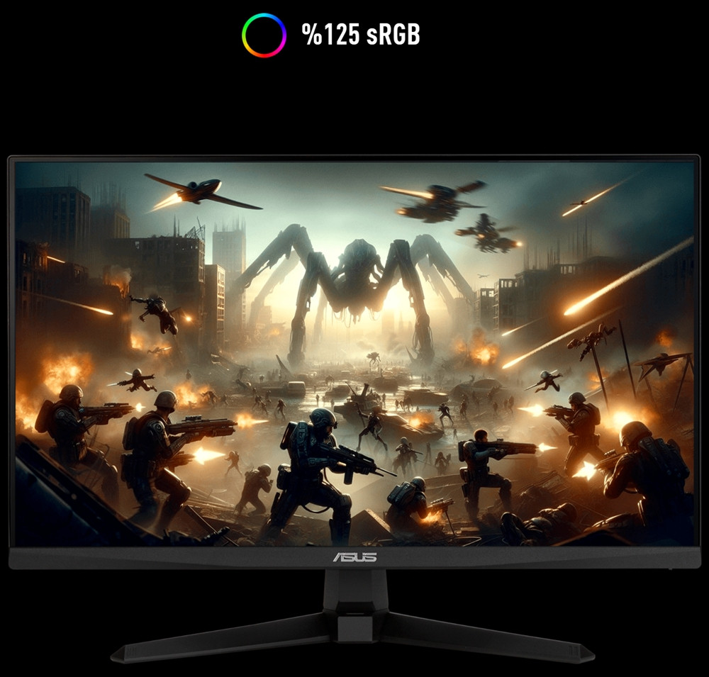 ASUS TUF GAMING VG27AQE5A 27″ 165Hz 0.3ms 2K Stereo Hoparlör QHD Fast IPS Gaming Monitör