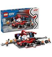 LEGO City Ferrari Arabalı F1 Pit Stop ve Pit Ekibi 60443-6 Yaş ve Üzeri Çocuklar için Yarış Araba...