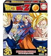 Educa - Yetişkinler için 500 Parça Yapboz | Dragon Ball Prime 3D Prime Lenticular Puzzle. Ölçümler: