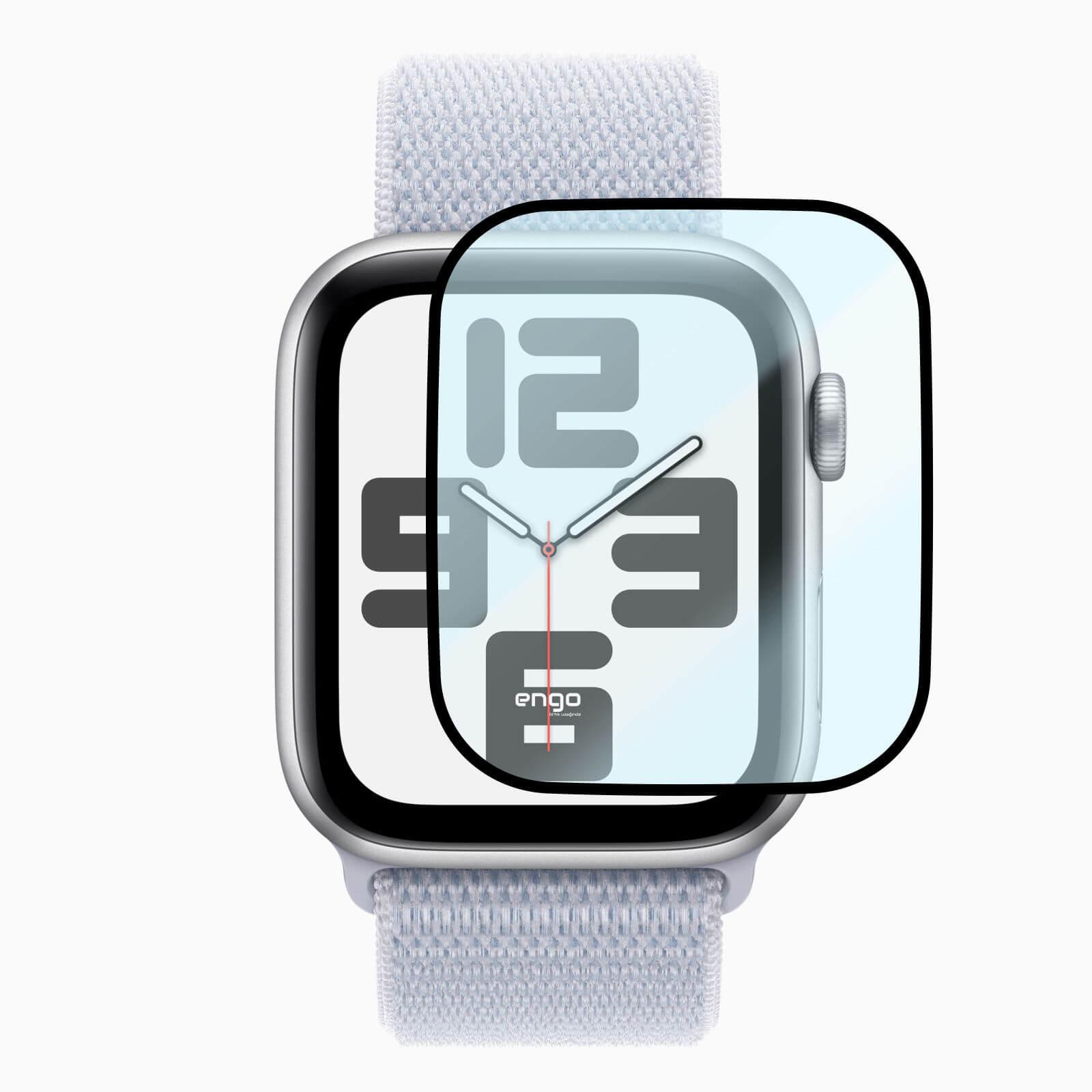 Apple Watch SE 44mm Ekran Koruyucu Flexible Tam Kaplama Engo