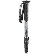 Manfrotto Element MII MMELMIIA5BK, Hafif 5 bölümlü Alüminyum Seyahat Kamerası Monopod, Wr...