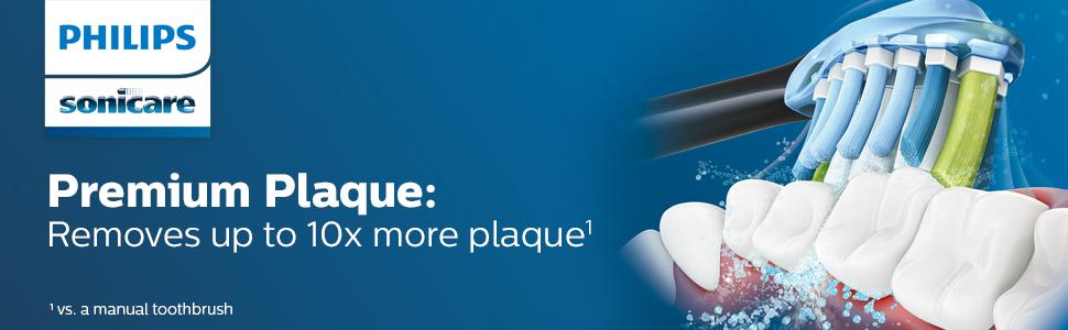 Sonicare premium plak fırça başlıkları siyah