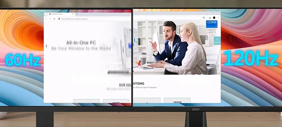 120Hz
Yüksek tazeleme hızı