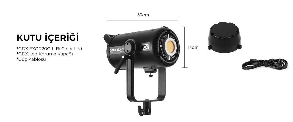 Gdx EXC-220C-II Bi Color Led Video Işığı Gdx EXC-220C-II Bi Color Led Video Işığı