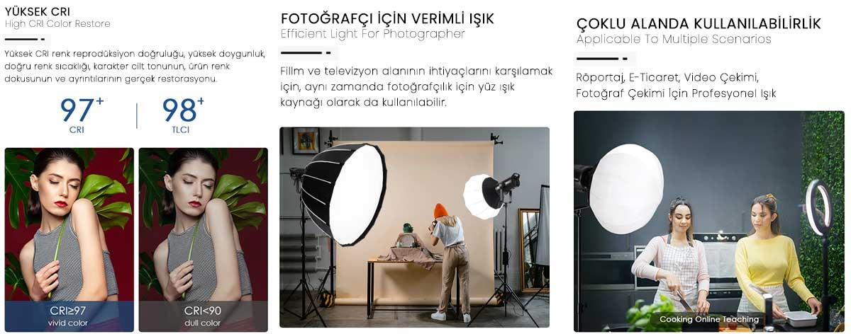 Gdx EXC-220C-II Bi Color Led Video Işığı Gdx EXC-220C-II Bi Color Led Video Işığı