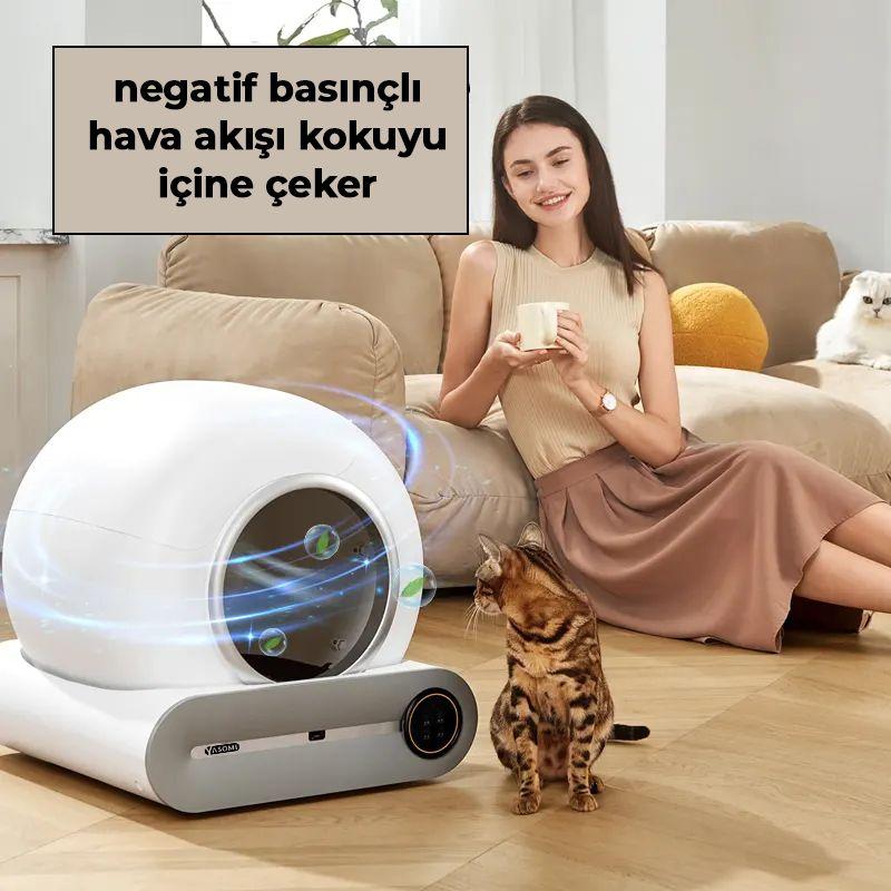 Yasomi Akıllı Kedi Tuvalet Kabı