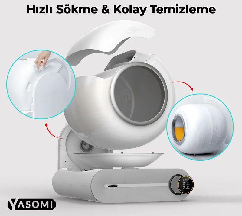 Yasomi Akıllı Kedi Tuvalet Kabı