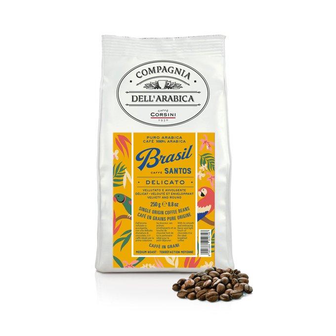 Caffe Corsini Brezilya Santos %100 Arabica Çekirdek Kahve 250GR