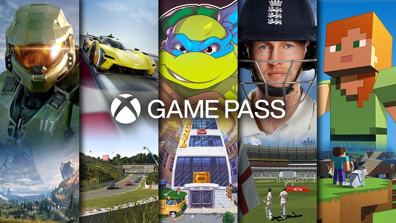 Xbox Game Pass'teki bazı oyun seçeneklerini gösteren bir görüntü.