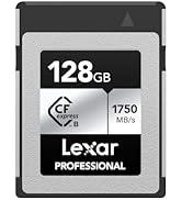 Lexar Professional SILVER Serisi 128 GB CFexpress Kart, Tip B CFe Kart, 1750 MB/s'ye kadar Okuma ...