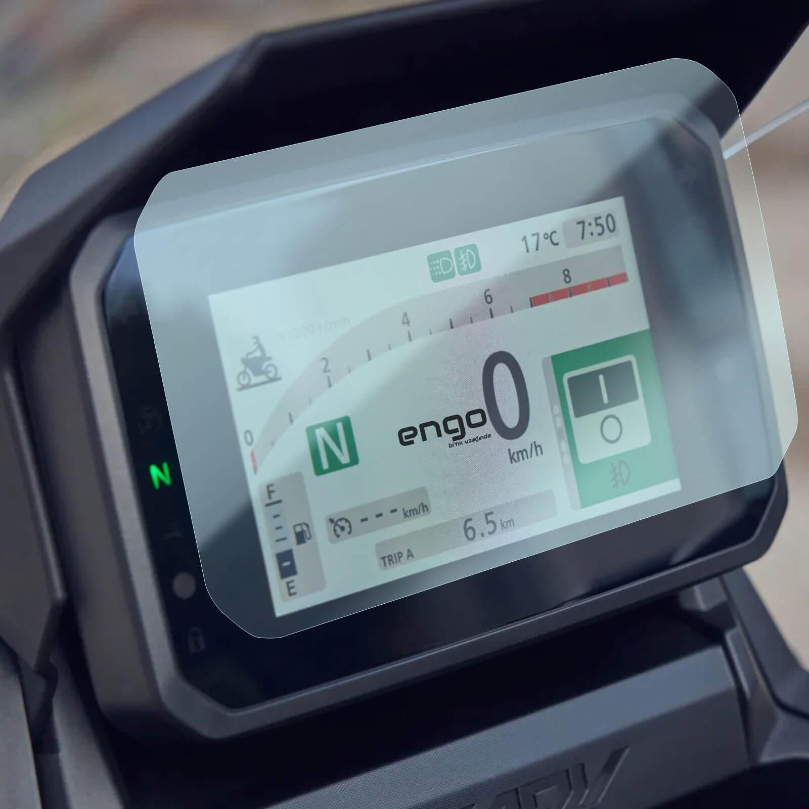Honda X-ADV Ekran Koruyucu 5 inç 9H Parlak Nano Şeffaf