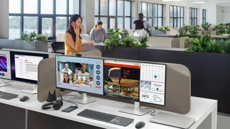 Dell Pro P2726DEV monitör  pivot, tilt, swivel ve yükseklik ergonomik ayar özellikleri